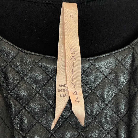 Bailey44 black tank with faux leather size small - Picture 6 of 13